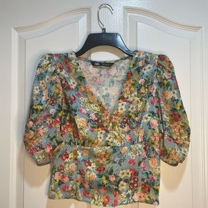 Floral top from Zara